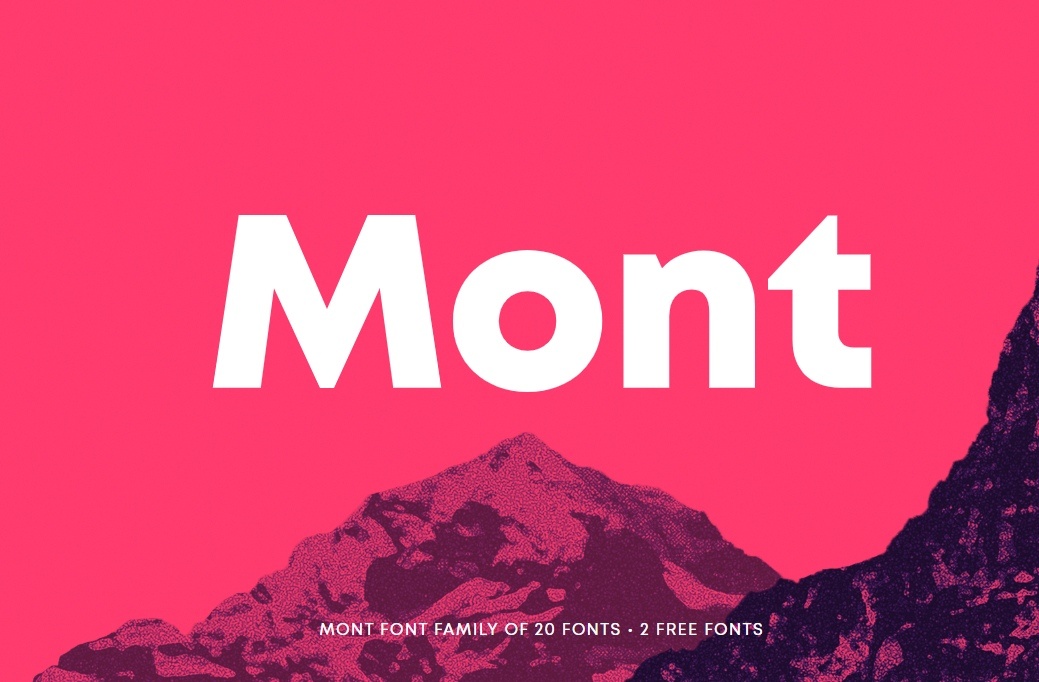 Шрифт Mont скачать— 2 бесплатных начертания, кириллица