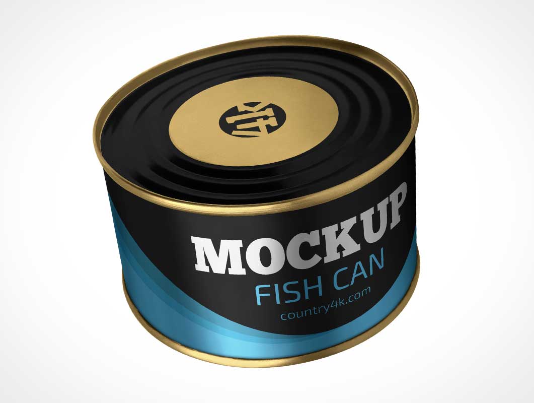 Мокап банки для консервов PSD