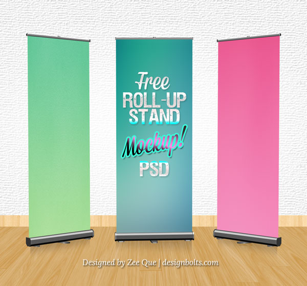 Мокап ролл-ап PSD