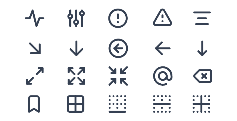 Набор иконок для разработки UI - 300 штук (SVG, PNG)