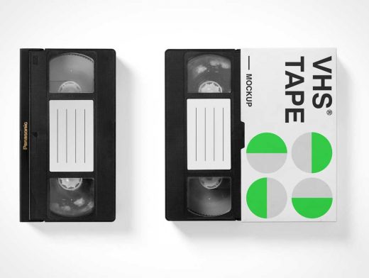 Мокап vhs видео-кассеты PSD