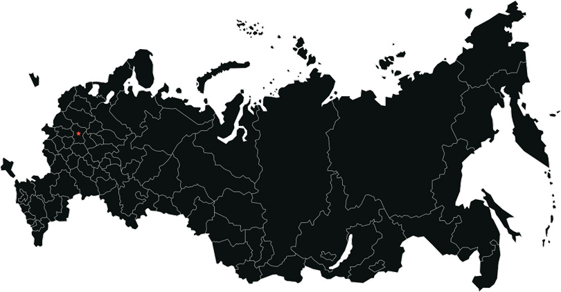 Векторная карта России с регионами EPS