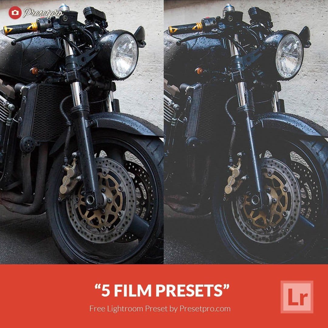 Набор из 5 пресетов пленочной фотографии для Lightroom