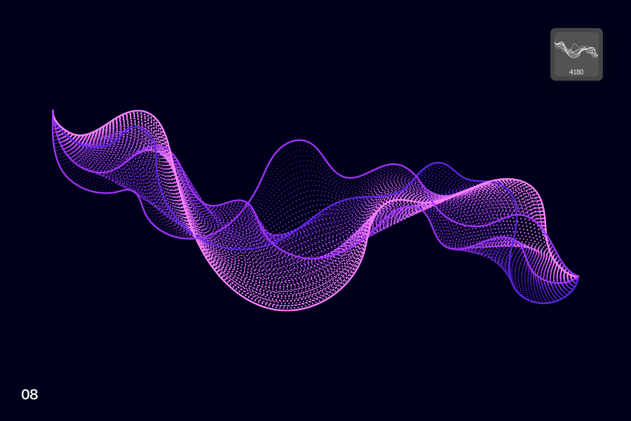 Кисти Digital Particle Waves для Photoshop