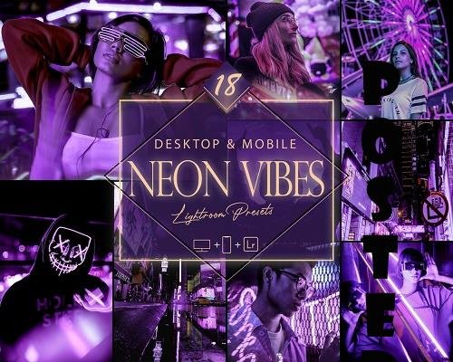Пресет Neon Vibes для Lightroom