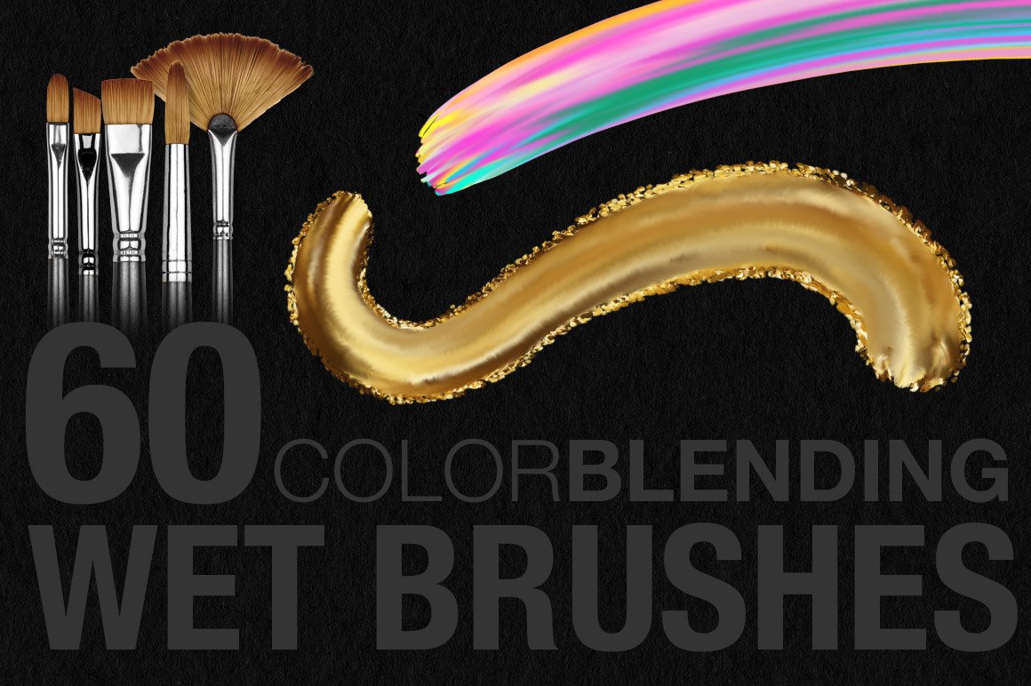 Кисти Wet Paint для Photoshop