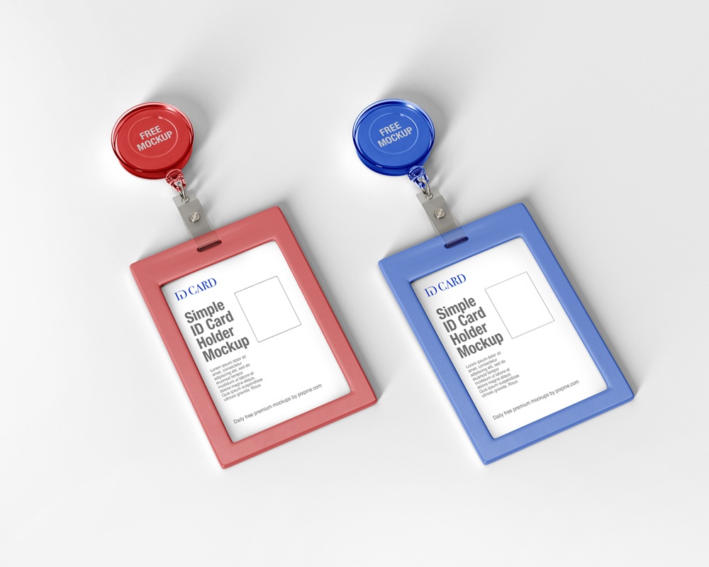 Мокап ID карты PSD