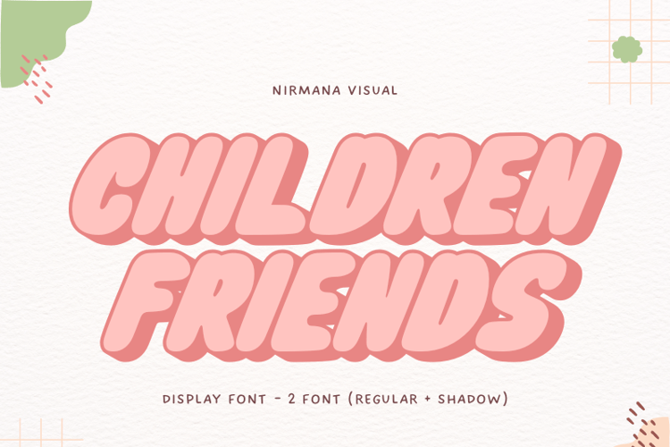 Шрифт Children Friends – Kids Font