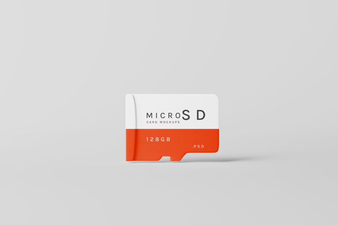 Мокап Micro SD PSD