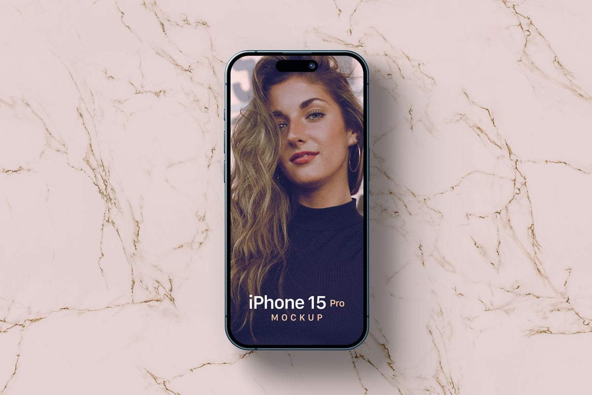 Мокап iPhone 15 Pro PSD