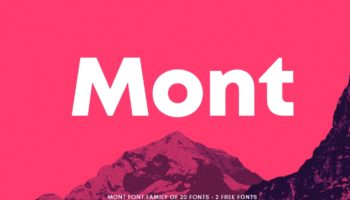 Шрифт Mont скачать— 2 бесплатных начертания, кириллица