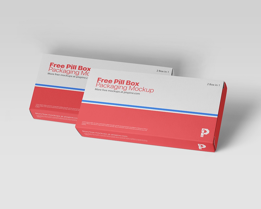 мокап упаковки таблеток PSD