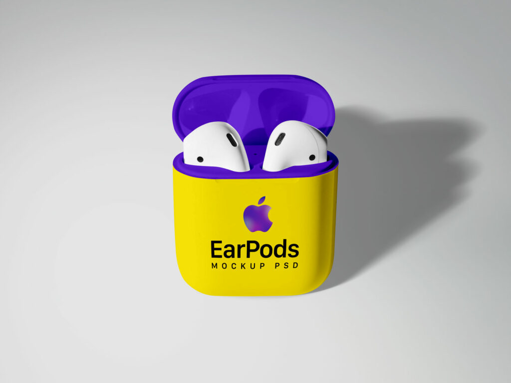 Мокап air pods PSD — Davinci Plus