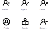 Набор иконок пользователей – 11 штук PNG, SVG