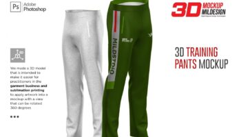 Мокап спортивных штанов 3D PSD