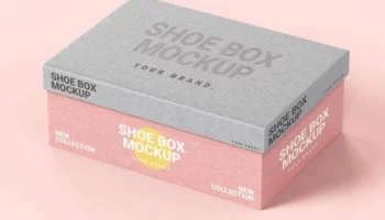 Мокап коробки для обуви PSD