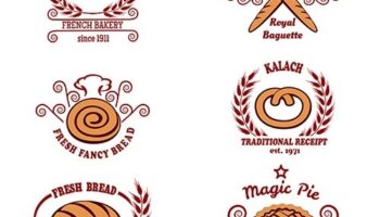 Иконки-логотипы для пекарни EPS