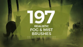 Набор 197 кистей тумана и мглы Photoshop (ABR)
